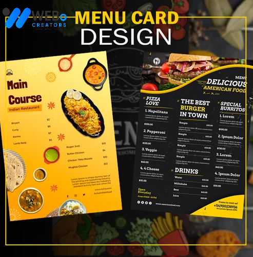 Restaurant digital menu board Sweden menu printing services online food menu design 2026