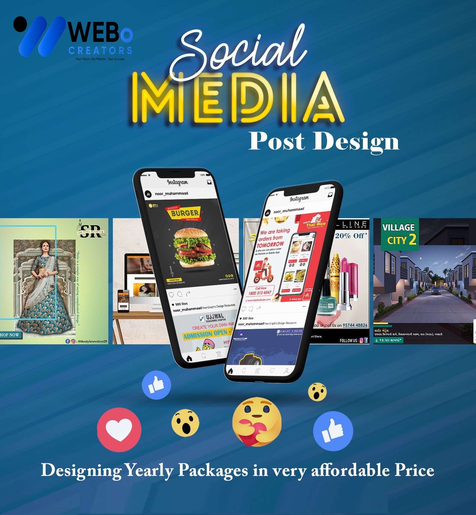 Social Media Post Design Services in Sweden for Businesses and Brands